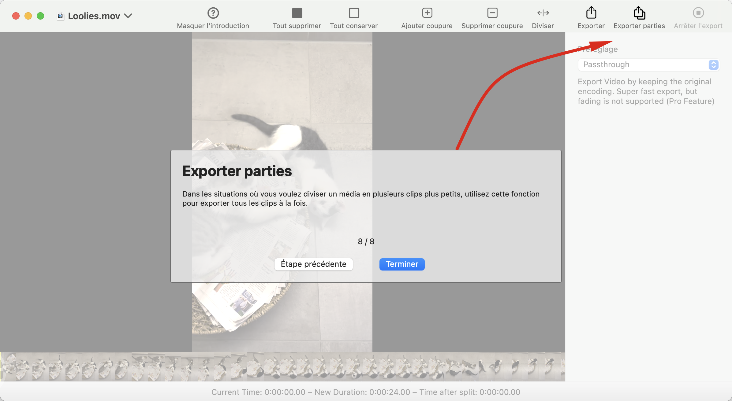 Export Parts Operation
